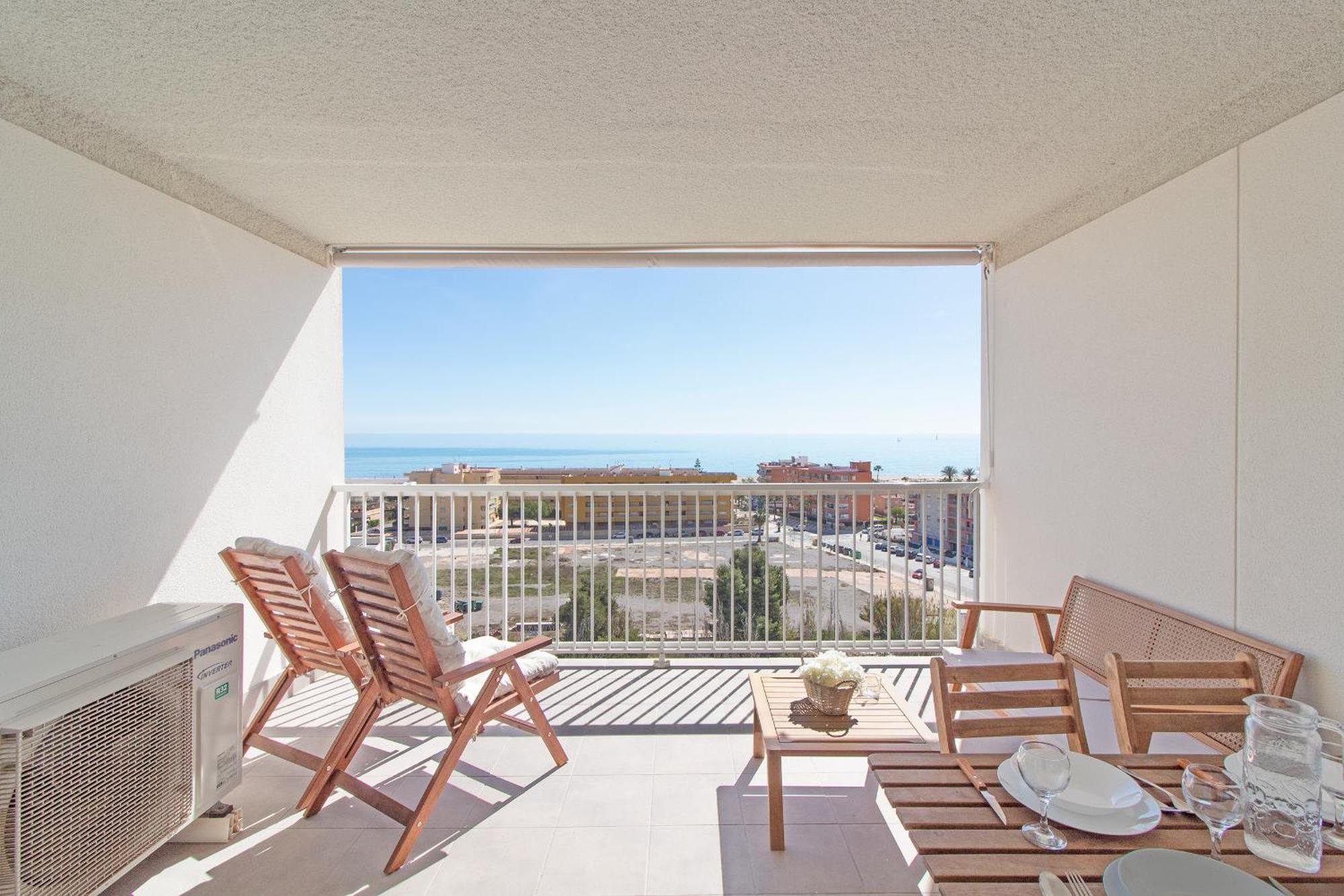 Global Properties, Moderno Apartamento Con Terraza Y Vistas Al Mar Canet d'En Berenguer Esterno foto