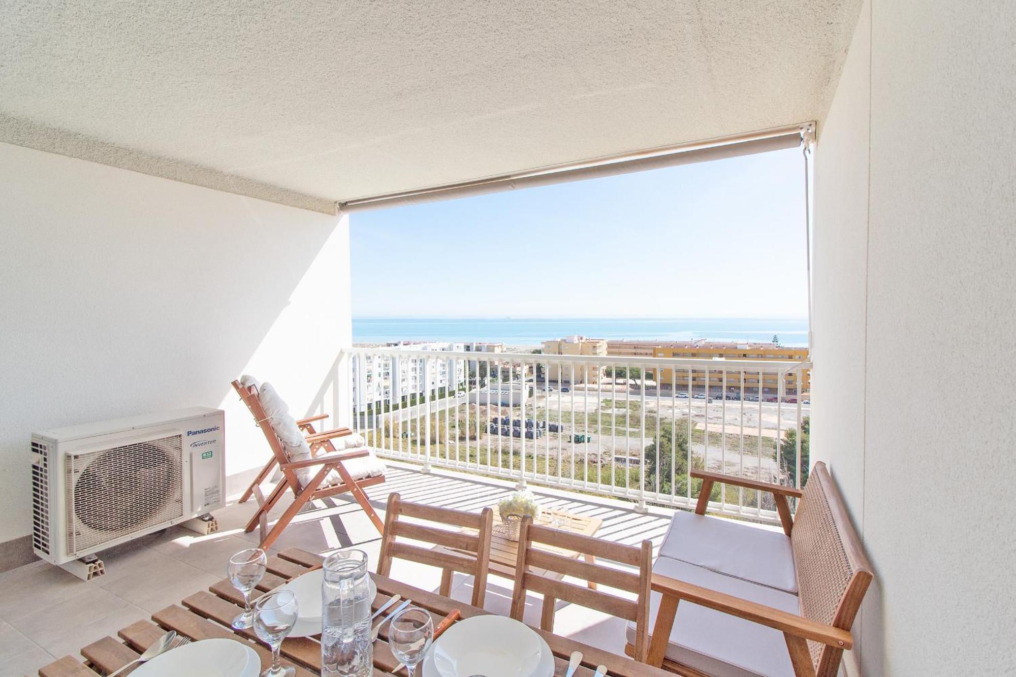 Global Properties, Moderno Apartamento Con Terraza Y Vistas Al Mar Canet d'En Berenguer Esterno foto